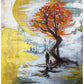 Landscape painting on canvas panel. 8.27 inches by 11.69 inches, unframed