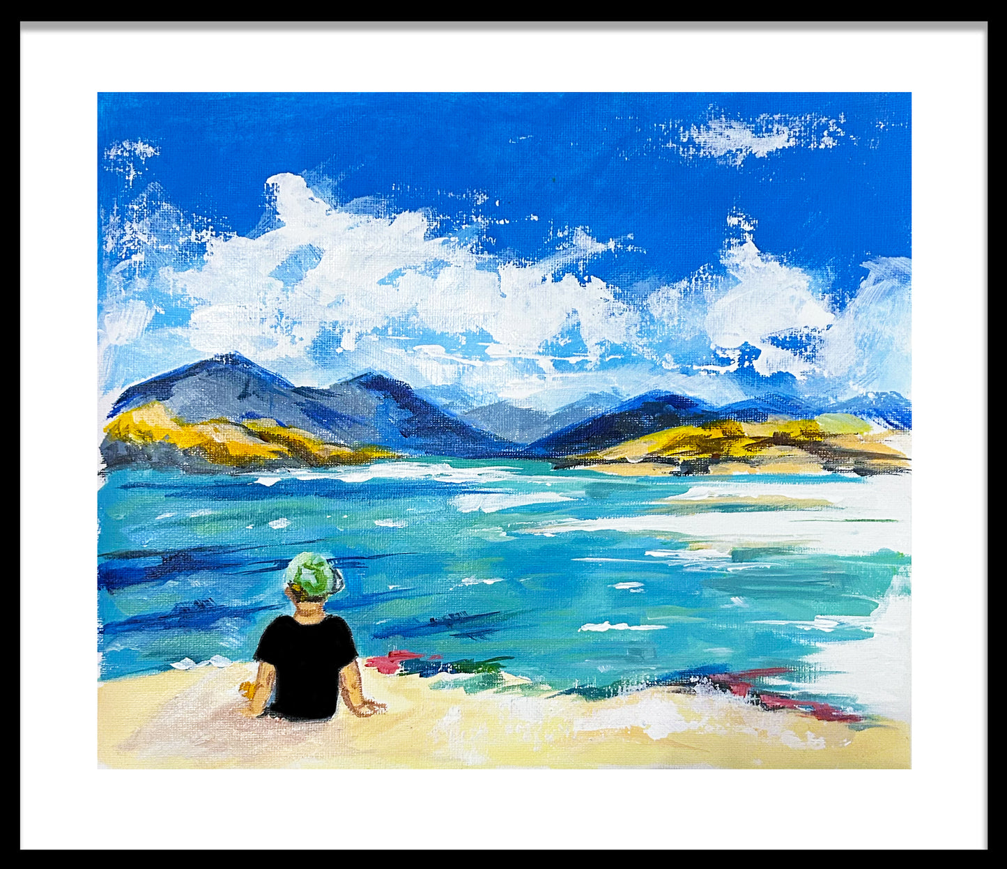 Landscape painting on canvas paper. 8.27 inches by 11.69 inches, unframed